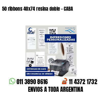 50 ribbons 40x74 resina doble - CABA