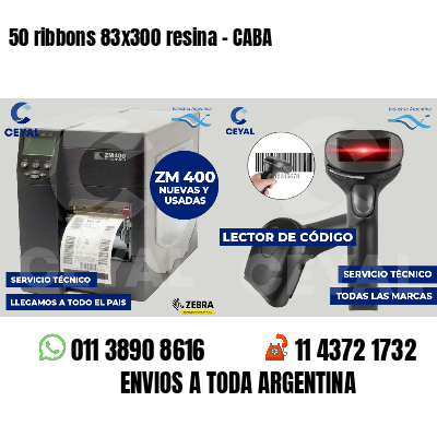 50 ribbons 83x300 resina - CABA