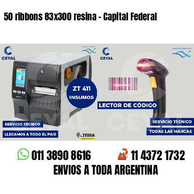 50 ribbons 83x300 resina - Capital Federal