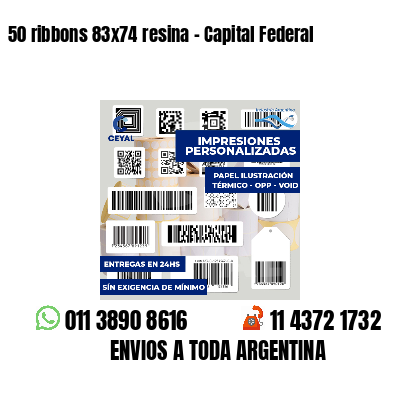 50 ribbons 83x74 resina - Capital Federal