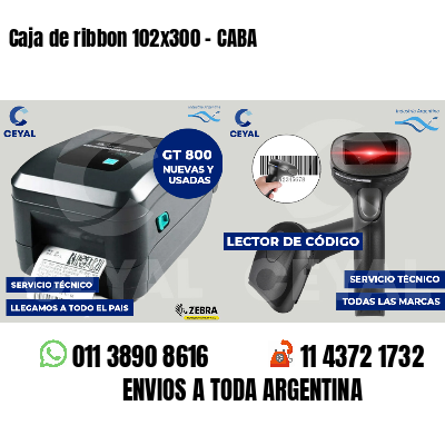 Caja de ribbon 102x300 - CABA