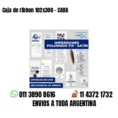 Caja de ribbon 102x300 - CABA