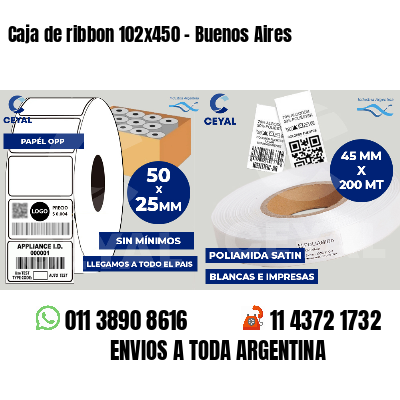 Caja de ribbon 102x450 - Buenos Aires