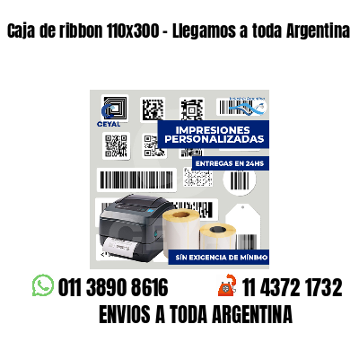 Caja de ribbon 110x300 - Llegamos a toda Argentina
