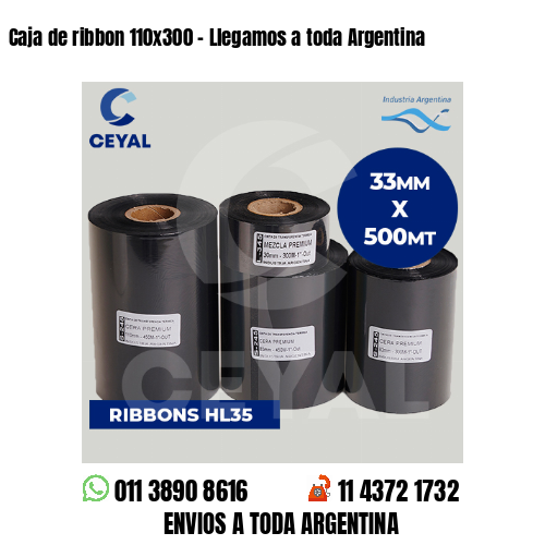 Caja de ribbon 110×300 – Llegamos a toda Argentina