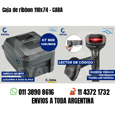 Caja de ribbon 110x74 - CABA