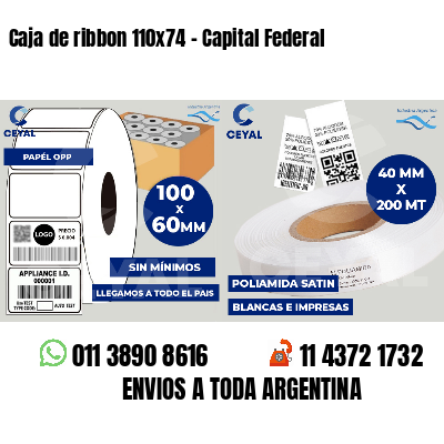 Caja de ribbon 110x74 - Capital Federal