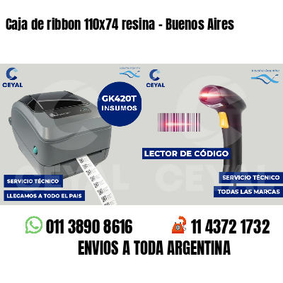 Caja de ribbon 110x74 resina - Buenos Aires