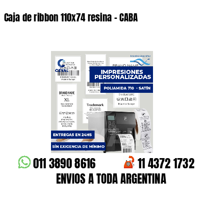 Caja de ribbon 110x74 resina - CABA