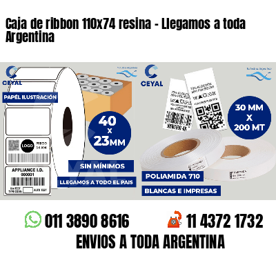 Caja de ribbon 110x74 resina - Llegamos a toda Argentina