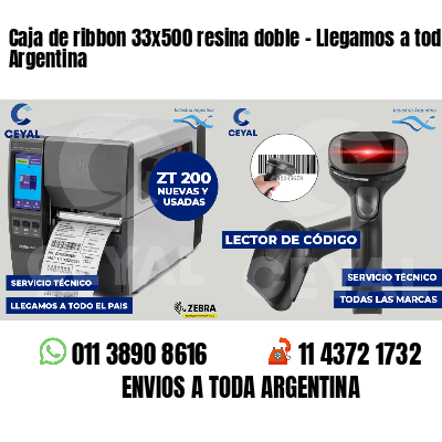 Caja de ribbon 33x500 resina doble - Llegamos a toda Argentina