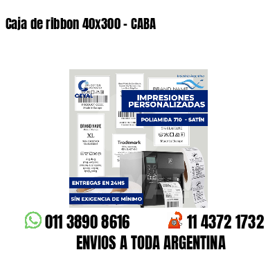 Caja de ribbon 40x300 - CABA
