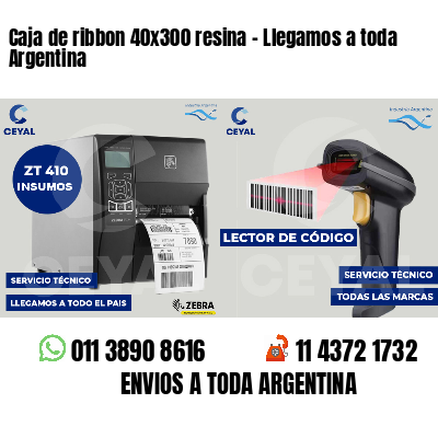 Caja de ribbon 40x300 resina - Llegamos a toda Argentina