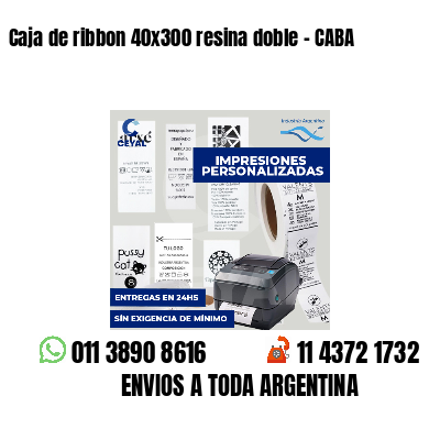 Caja de ribbon 40x300 resina doble - CABA