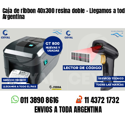 Caja de ribbon 40x300 resina doble - Llegamos a toda Argentina