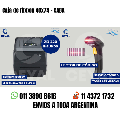 Caja de ribbon 40x74 - CABA