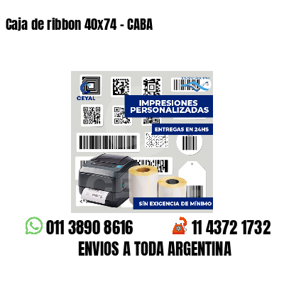 Caja de ribbon 40x74 - CABA