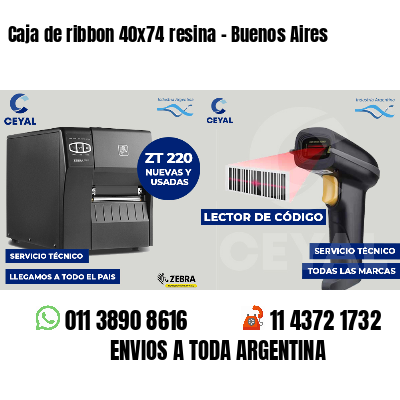 Caja de ribbon 40x74 resina - Buenos Aires