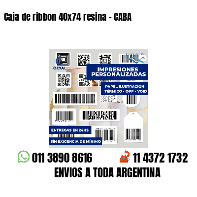 Caja de ribbon 40x74 resina - CABA