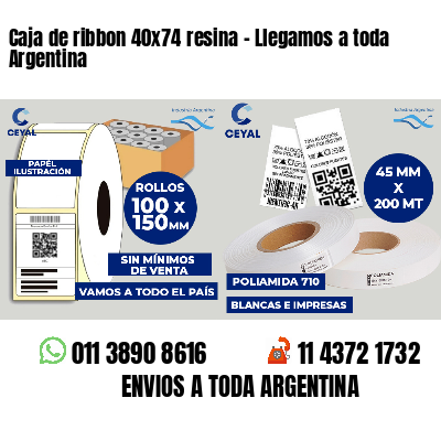 Caja de ribbon 40x74 resina - Llegamos a toda Argentina