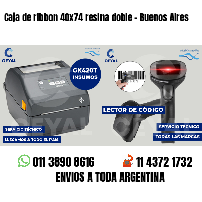 Caja de ribbon 40x74 resina doble - Buenos Aires