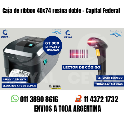 Caja de ribbon 40x74 resina doble - Capital Federal