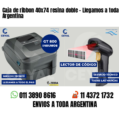 Caja de ribbon 40x74 resina doble - Llegamos a toda Argentina