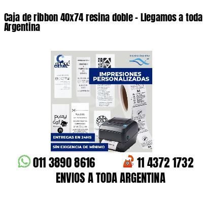 Caja de ribbon 40x74 resina doble - Llegamos a toda Argentina