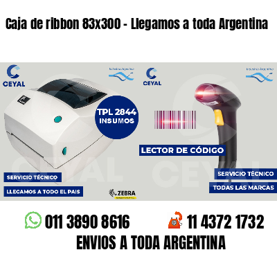Caja de ribbon 83x300 - Llegamos a toda Argentina