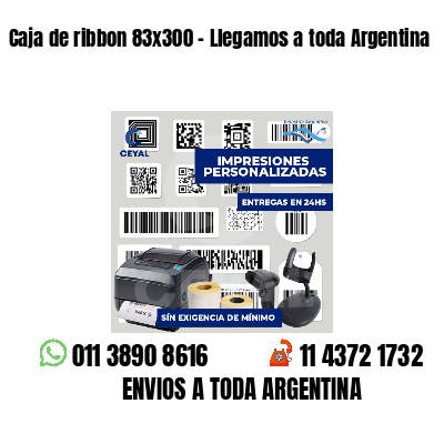 Caja de ribbon 83x300 - Llegamos a toda Argentina