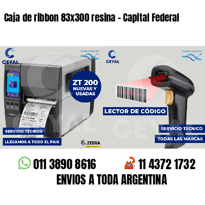 Caja de ribbon 83x300 resina - Capital Federal
