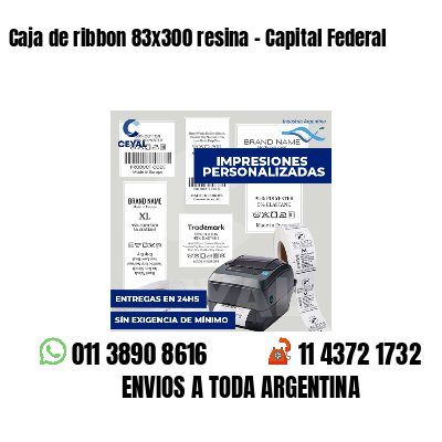Caja de ribbon 83x300 resina - Capital Federal