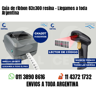 Caja de ribbon 83x300 resina - Llegamos a toda Argentina