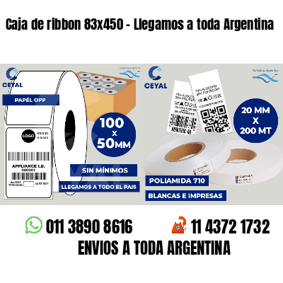 Caja de ribbon 83x450 - Llegamos a toda Argentina