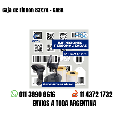 Caja de ribbon 83x74 - CABA