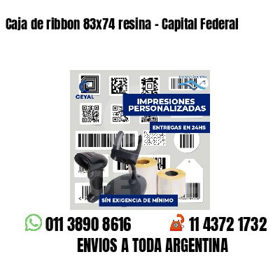 Caja de ribbon 83x74 resina - Capital Federal
