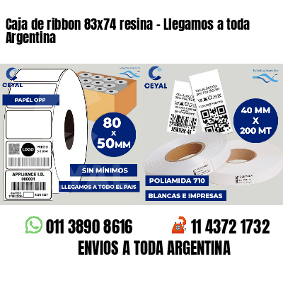 Caja de ribbon 83x74 resina - Llegamos a toda Argentina