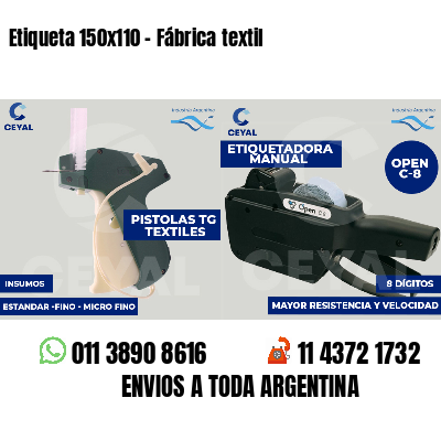 Etiqueta 150x110 - Fábrica textil