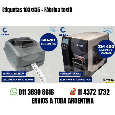Etiquetas 103x135 - Fábrica textil
