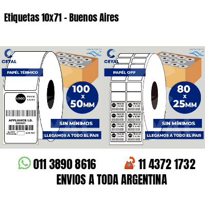 Etiquetas 10x71 - Buenos Aires