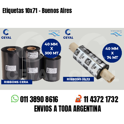 Etiquetas 10x71 - Buenos Aires