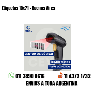 Etiquetas 10x71 - Buenos Aires