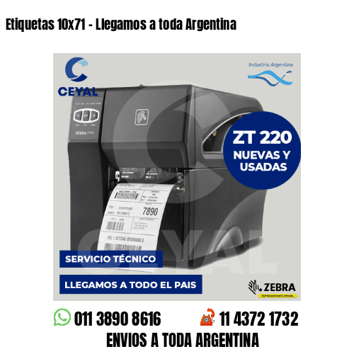 Etiquetas 10×71 – Llegamos a toda Argentina