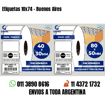 Etiquetas 10x74 - Buenos Aires