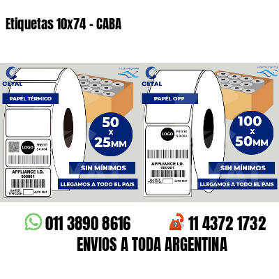 Etiquetas 10x74 - CABA