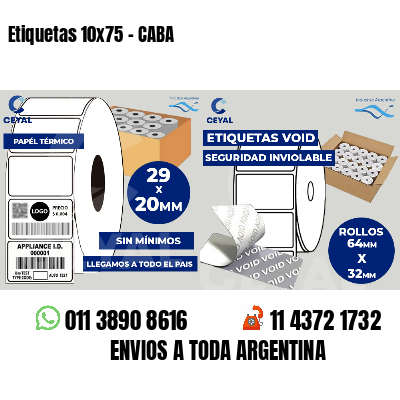 Etiquetas 10x75 - CABA