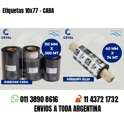 Etiquetas 10x77 - CABA
