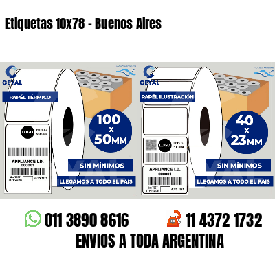 Etiquetas 10x78 - Buenos Aires