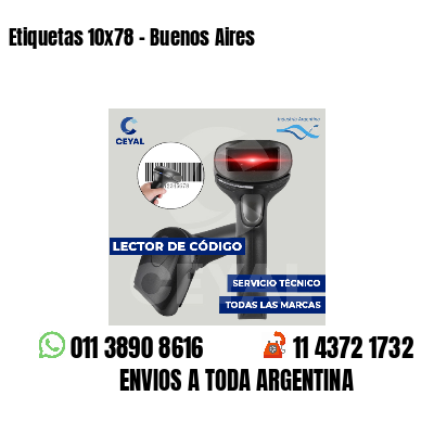 Etiquetas 10x78 - Buenos Aires