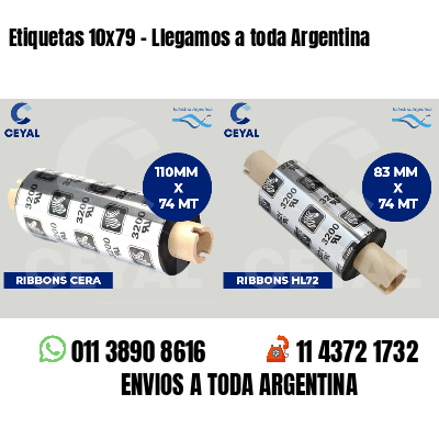 Etiquetas 10x79 - Llegamos a toda Argentina